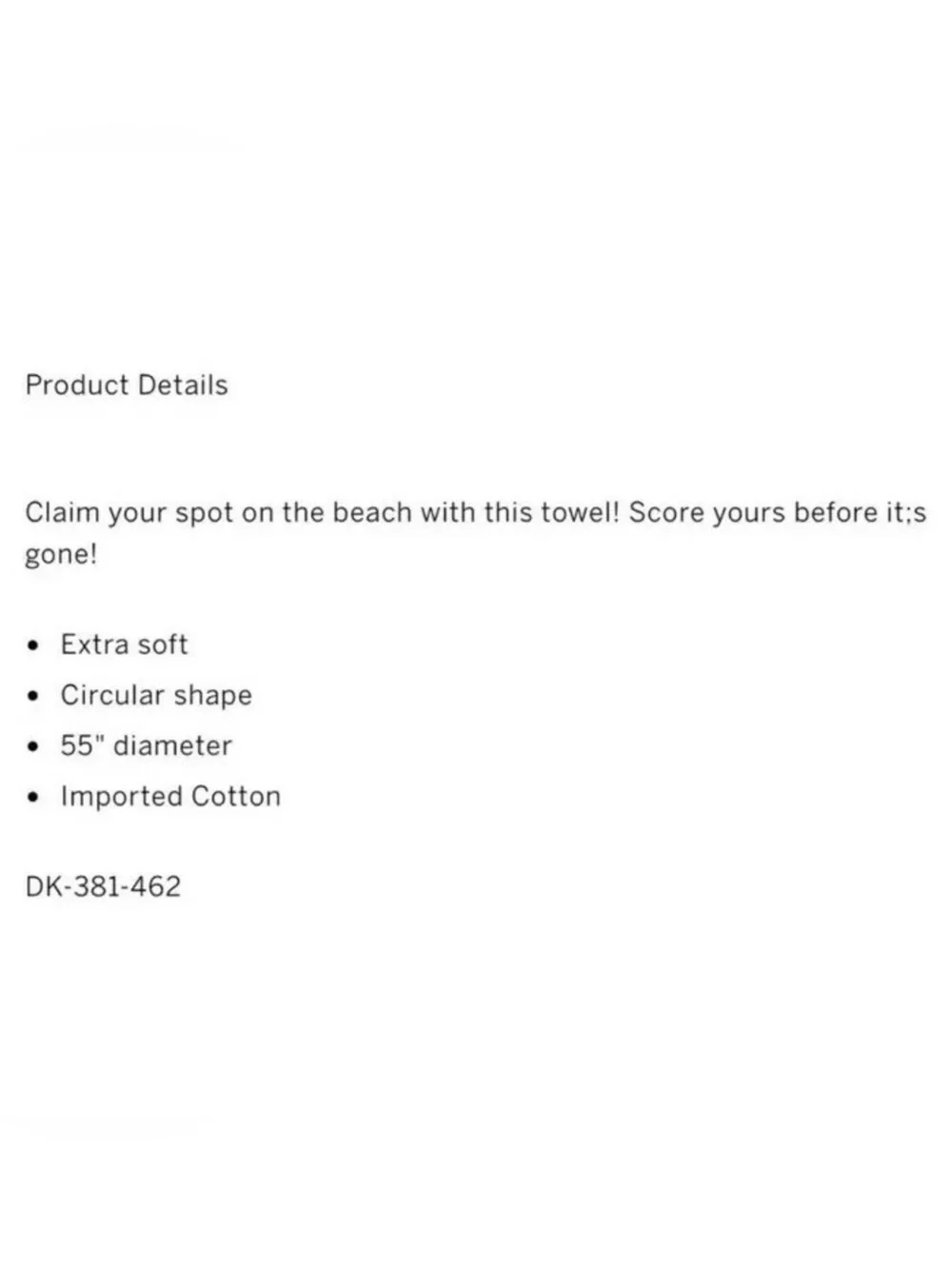 Victoria’s Secret PINK Tie Dye Round Beach Towel